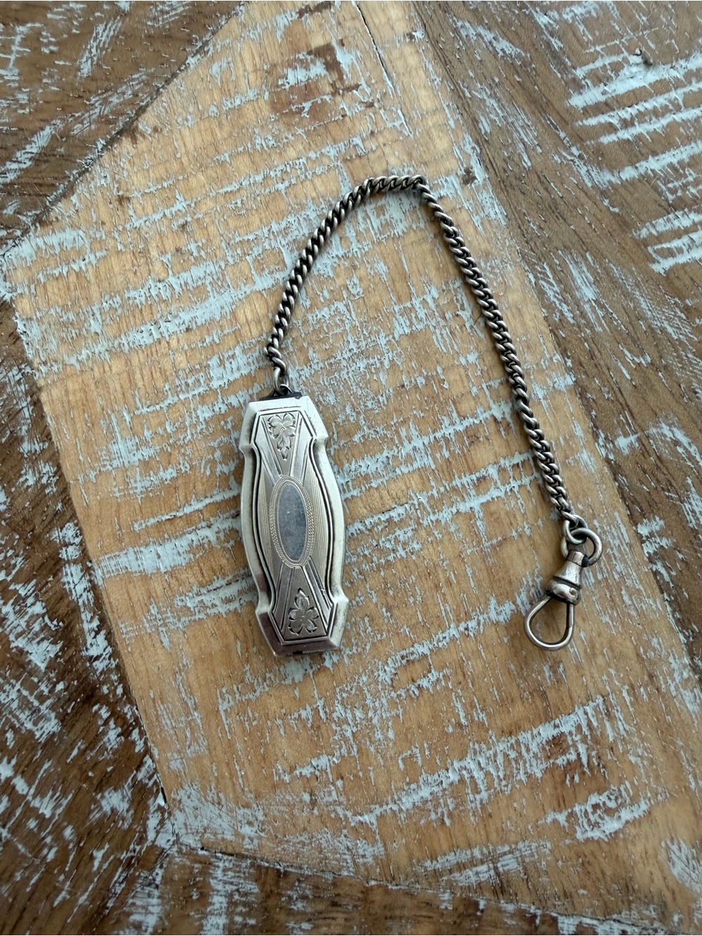 Vintage Sterling Silver Watch Chain